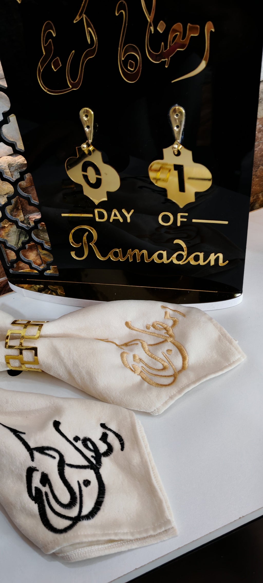 pack de 6 منديل طاولة مطرز